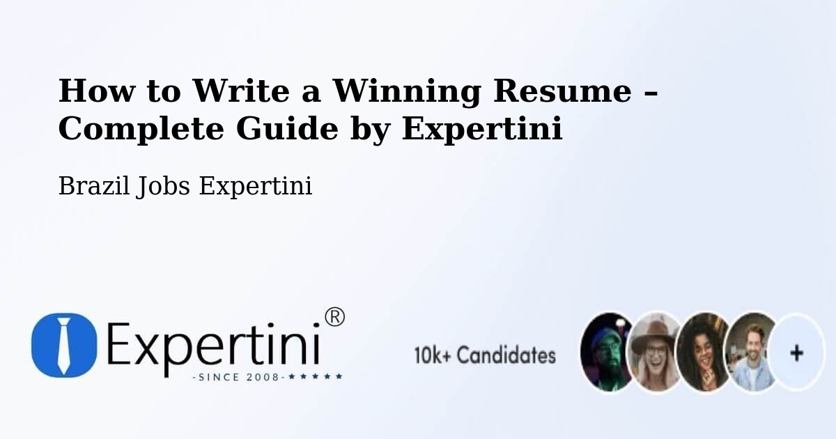 Resume Writing Guide for Job Seekers – Caibi - Caibi, Brazil Jobs Expertini
